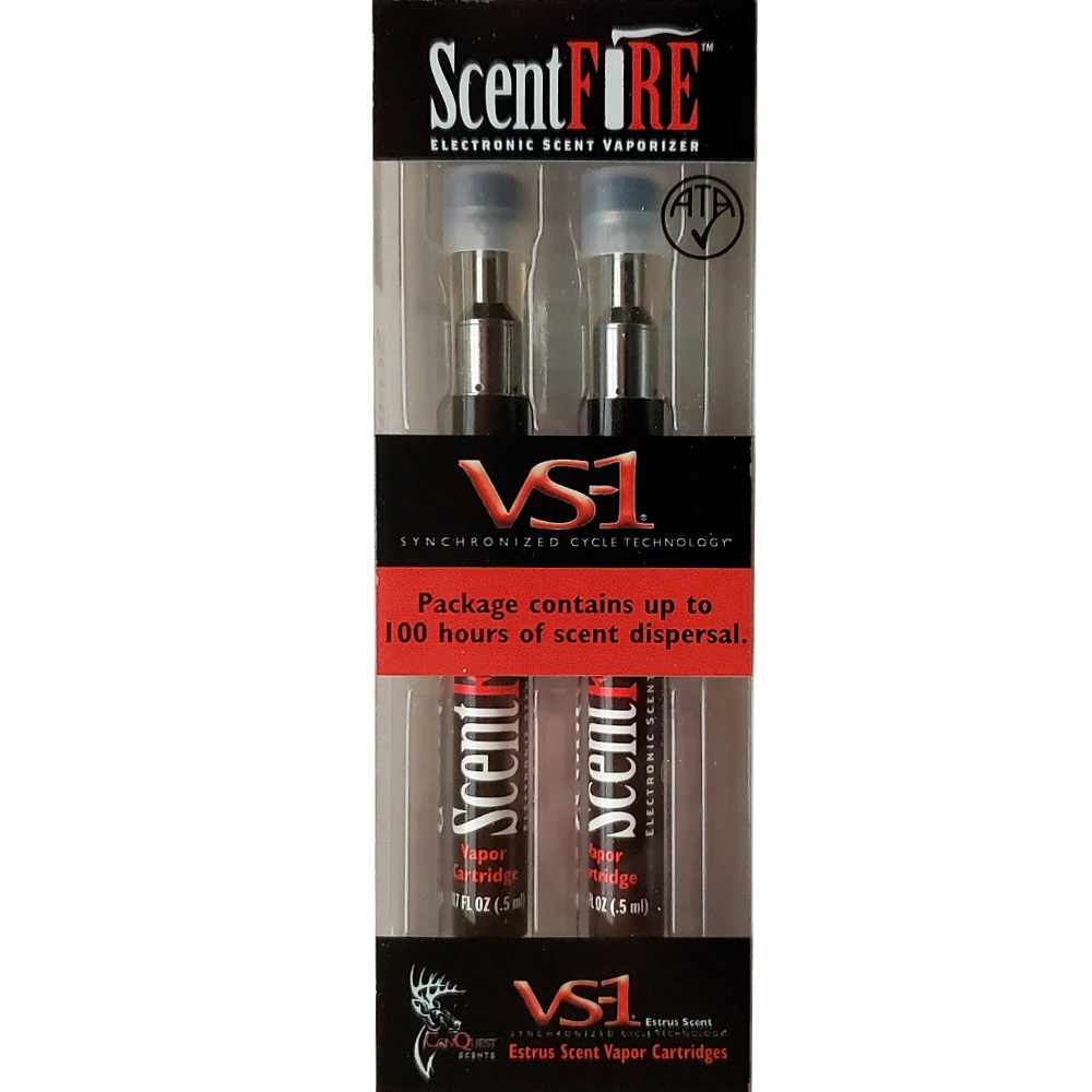 Conquest Scents ScentFIRE VS-1 Estrus Refill Cartridges 2 Pack 160195 3 Conquest Scents ScentFIRE VS-1 Estrus Refill Cartridges 2 Pack 160195