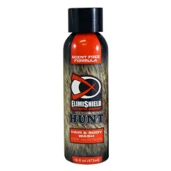 ElimiShield Hunt Scent Control Elimishield HUNT Scent Eliminating Hair & Body Wash For Hunters, 16 Oz Unscented