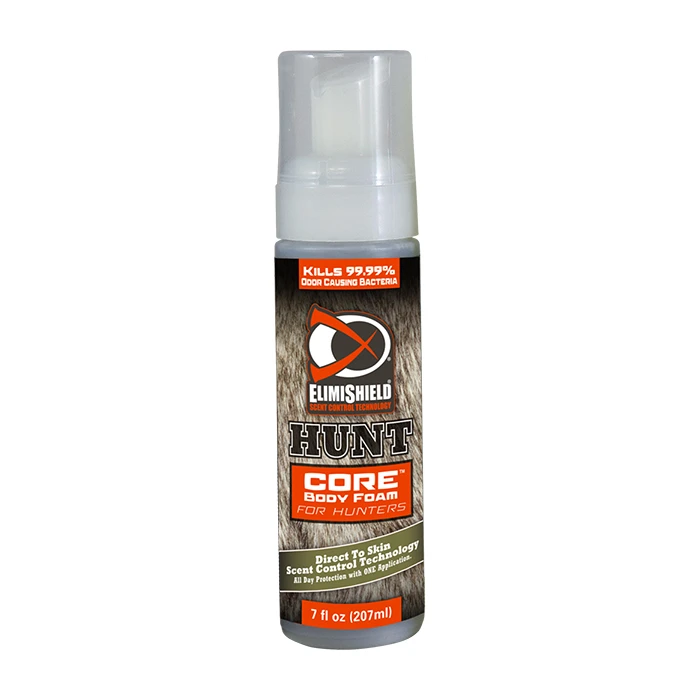 ElimiShield Hunt Scent Control ElimiShield HUNT Core Body Foam Scent-Eliminating Sanitizer For Hunters 7oz (UNSCENTED) 3 ElimiShield Hunt Scent Control ElimiShield HUNT Core Body Foam Scent-Eliminating Sanitizer For Hunters 7oz (UNSCENTED)