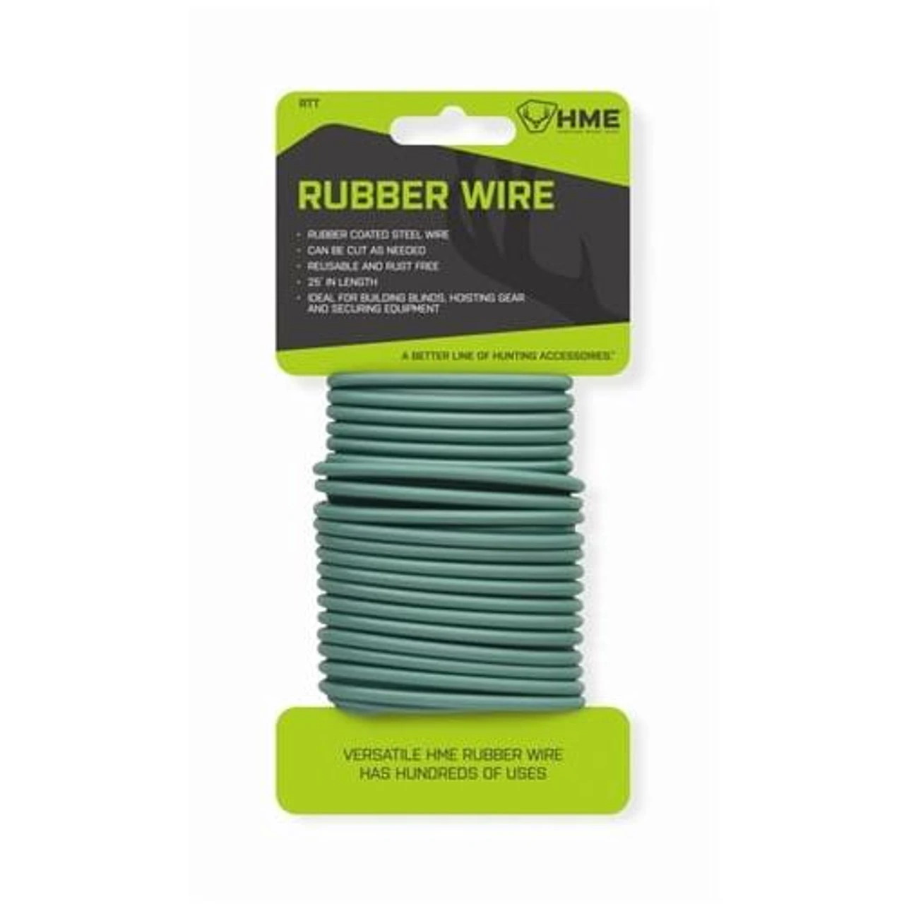HME Products Rubber Twist Tie Coated Steel Wire 25 Foot HME-RTT 3 HME Products Rubber Twist Tie Coated Steel Wire 25 Foot HME-RTT