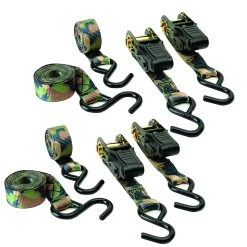 HME Products Camoufage Ratchet Tie Down 4 Pack HME-RS-4PK