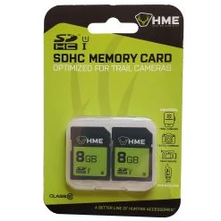 Stealth Cam HME SD HC Memory Card 8GB 2 Pack HME-8GB2PK