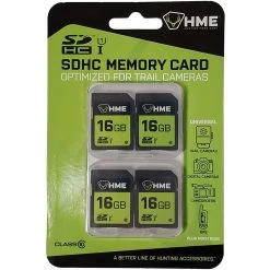 Stealth Cam HME SD HC Memory Card 16GB 4 Pack HME-16GB4PK