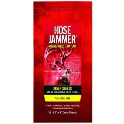 Nose Jammer Scent Elimination Dryer Sheets 15 Pack 3168