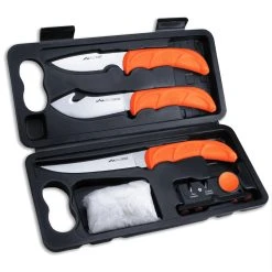 Outdoor Edge Knives Outdoor Edge WildLite Hunting Field Dressing Kit, Complete 6-Piece Knife Portable Butcher Game Processor Set WL-6