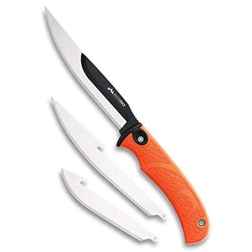 Outdoor Edge Knives Outdoor Edge RazorMax Replaceable Fixed Blade Skinning & Boning Hunting Knife With Nylon Sheath Blaze Orange RMB-20 3 Outdoor Edge Knives Outdoor Edge RazorMax Replaceable Fixed Blade Skinning & Boning Hunting Knife With Nylon Sheath Blaze Orange RMB-20