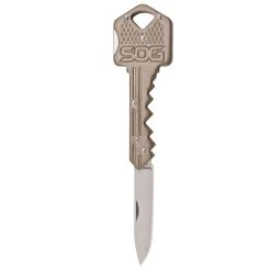 SOG Knives & Tools SOG Knives KEY KNIFE Brass Pocket Knife 1.5″ Blade SOG-KEY102-CP