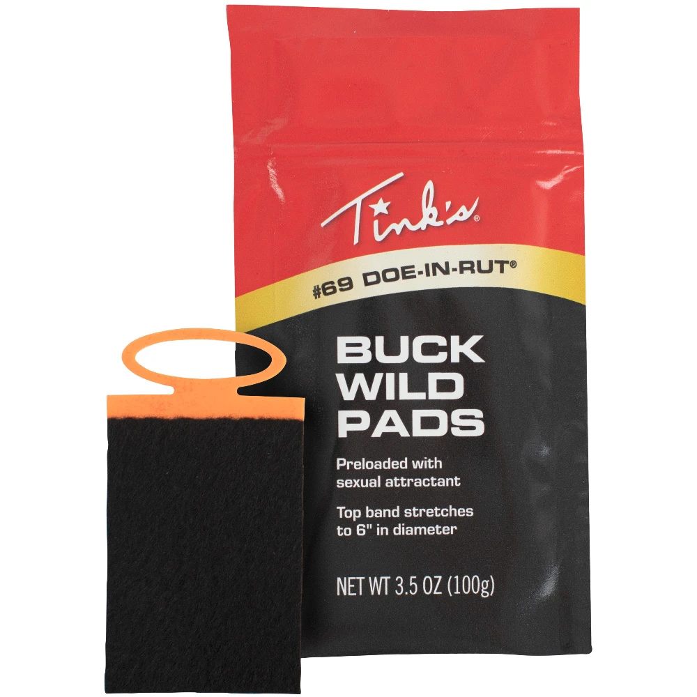 Tink's Scents Tink’s Scents #69 Doe-In-Rut Buck Wild Pads 5 Pack W6140 3 Tink's Scents Tink’s Scents #69 Doe-In-Rut Buck Wild Pads 5 Pack W6140