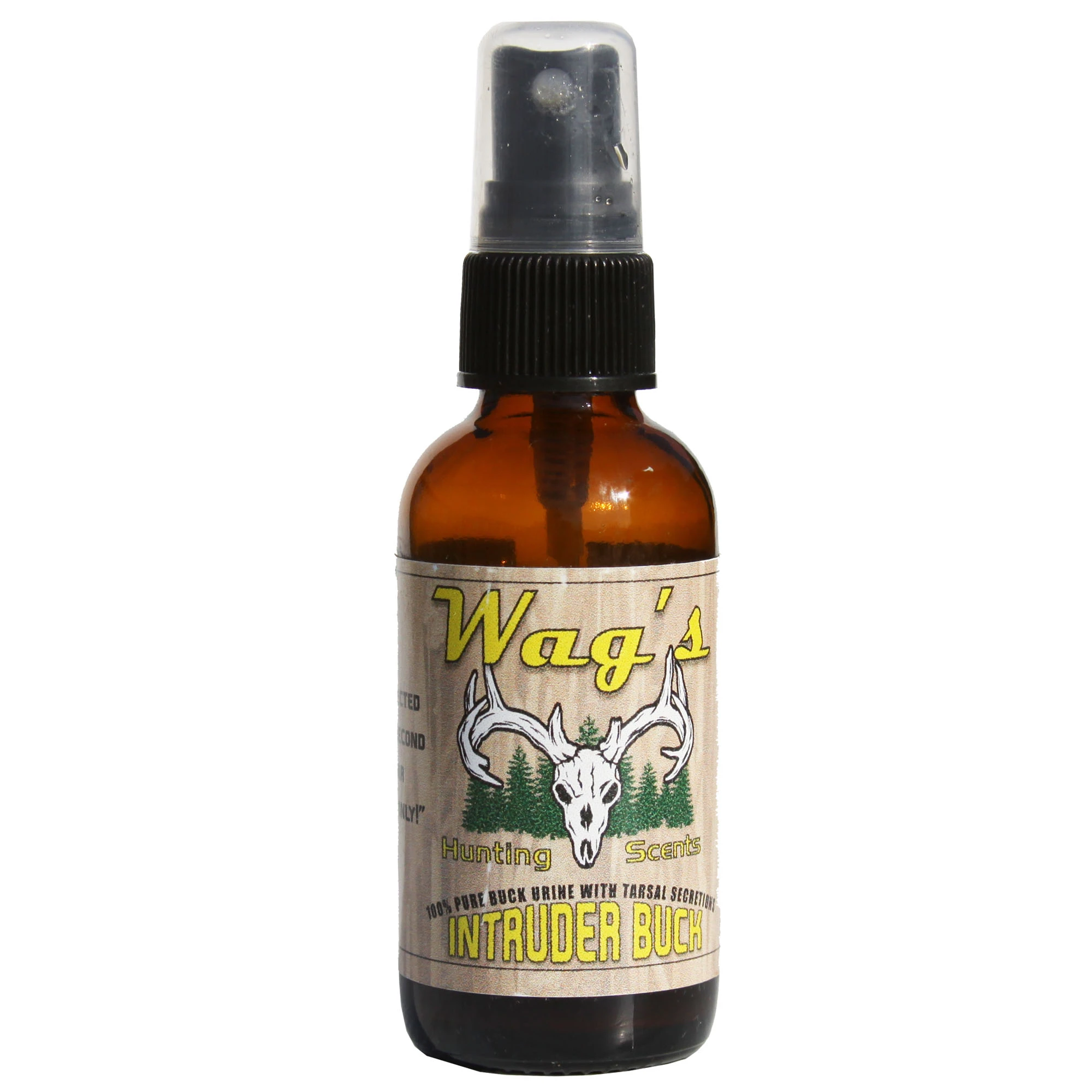 Wag's Hunting Scents Wag’s Hunting Scents Intruder Buck Urine 100% Pure 2oz Glass Spray Atomizer Bottle 3 Wag's Hunting Scents Wag’s Hunting Scents Intruder Buck Urine 100% Pure 2oz Glass Spray Atomizer Bottle