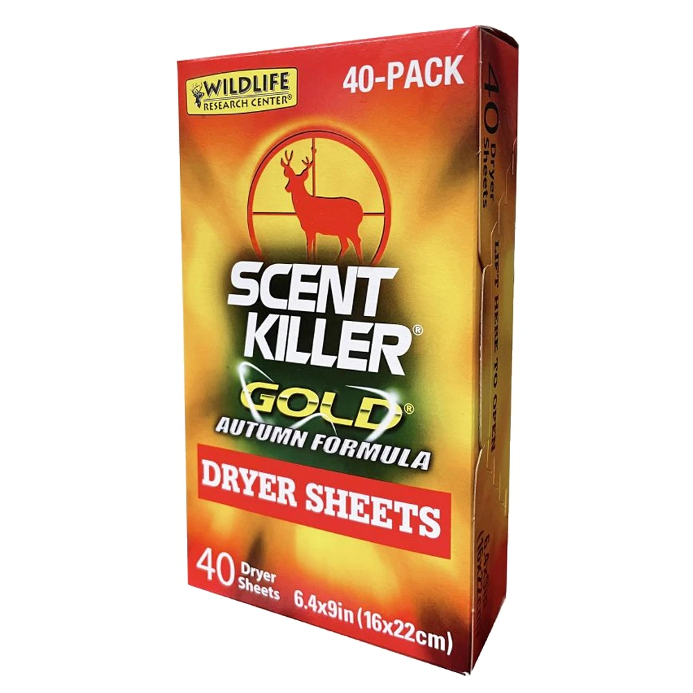 Wildlife Research Center Scent Killer Dryer Sheets 40 Count 6.4″x9″ Autumn Formula 1283 3 Wildlife Research Center Scent Killer Dryer Sheets 40 Count 6.4″x9″ Autumn Formula 1283